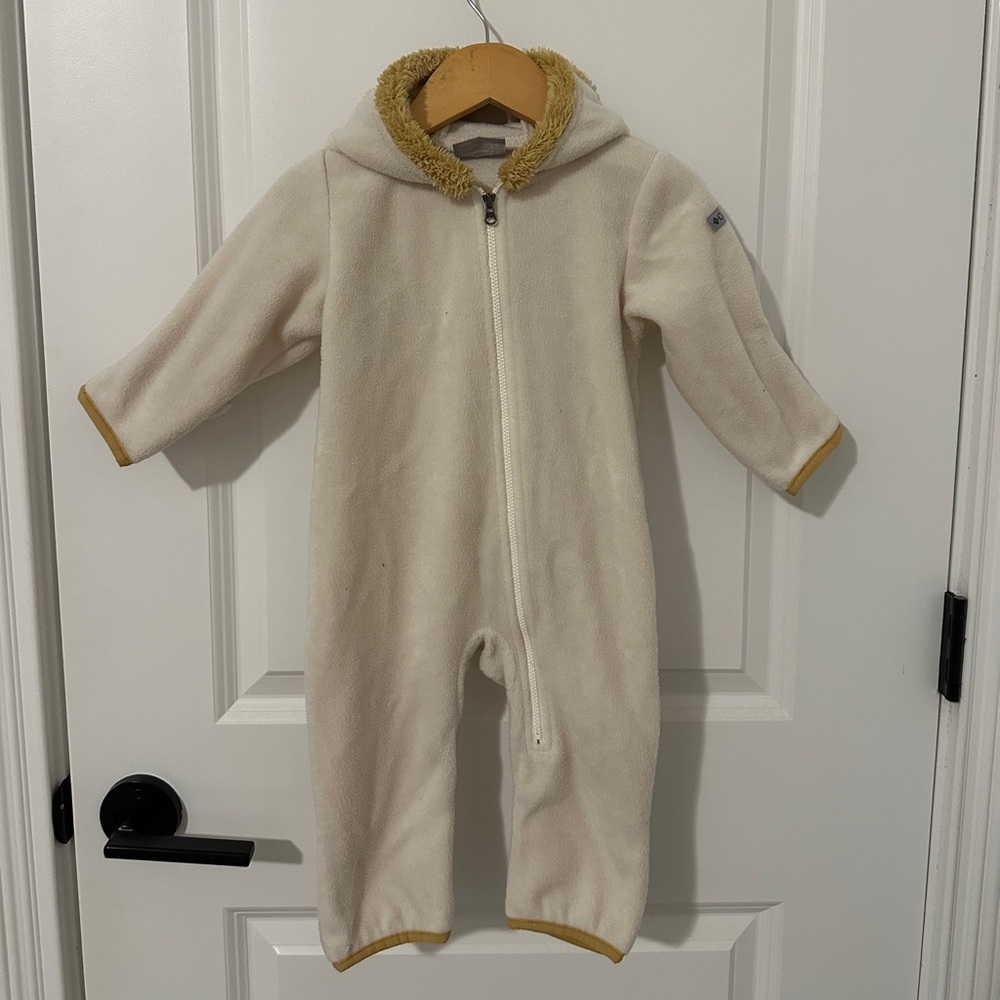 Columbia Cream Hooded Kids Fleece